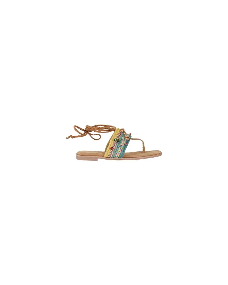 Alma en Pena  SCHUHE - Zehentrennerauf YOOX.COM Khaki