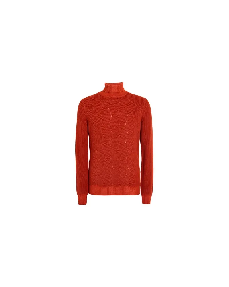 MOORER STRICKWAREN - Rollkragenpulloverauf YOOX.COM Rostrot