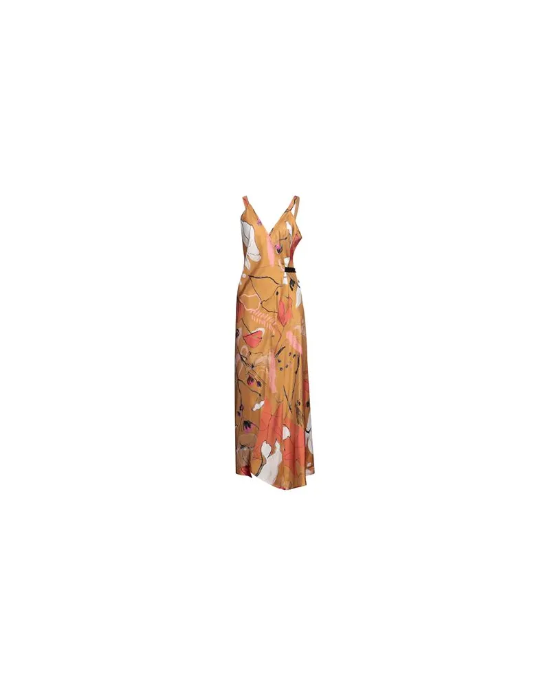 ALYSI KLEIDER - Maxi-Kleiderauf YOOX.COM Kamel