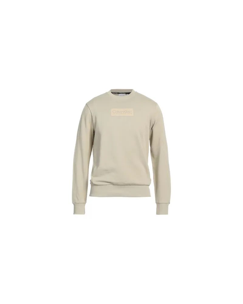 Calvin Klein TOPS - Sweatshirtsauf YOOX.COM Salbeigrün