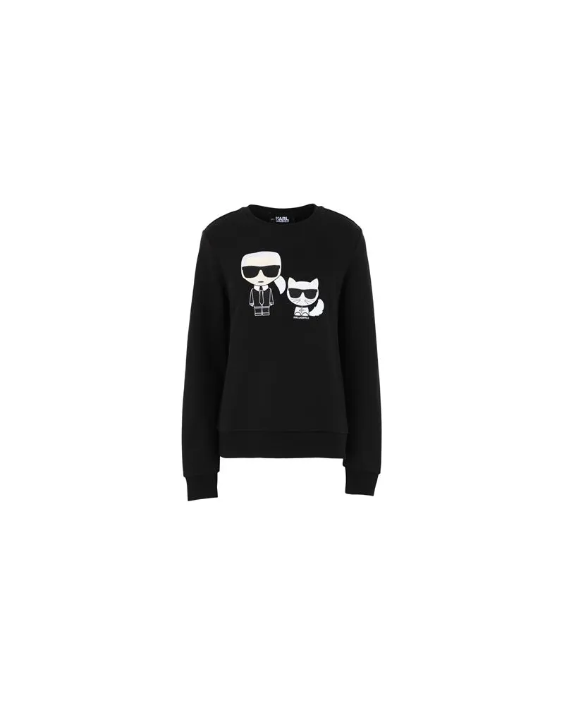 Karl Lagerfeld IKONIK KARL &CHOUPETTE SWEAT  - TOPS - Sweatshirtsauf YOOX.COM Schwarz