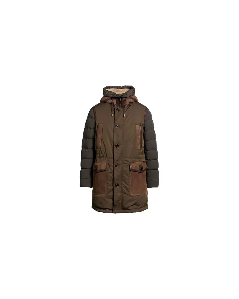 MOORER JACKEN & MÄNTEL - Pufferjacken & Daunenjackenauf YOOX.COM Militärgrün