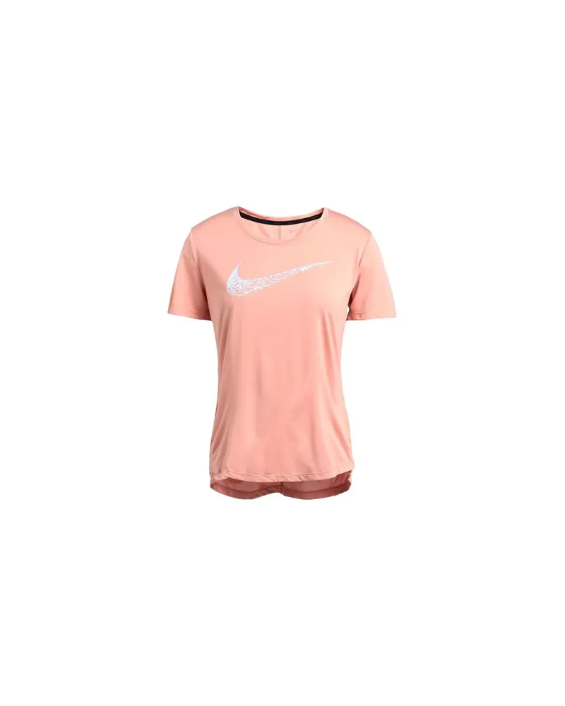 Nike Swoosh Run Women's Short-Sleeve Running Top  - TOPS - T-shirtsauf YOOX.COM Lachs