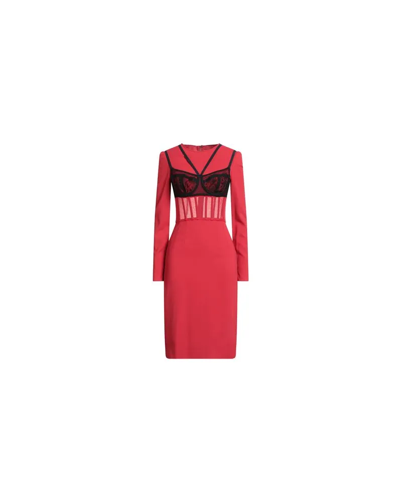 Dolce & Gabbana KLEIDER - Midi-Kleiderauf YOOX.COM Rot
