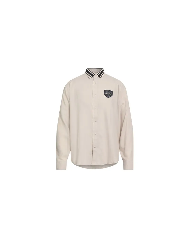 Armani Exchange TOPS - Hemdenauf YOOX.COM Hellgrau