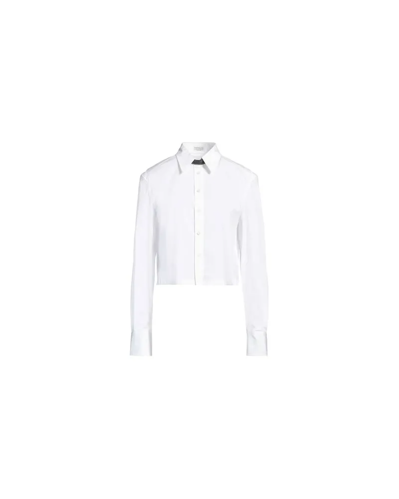 Brunello Cucinelli TOPS - Hemdenauf YOOX.COM Weiß