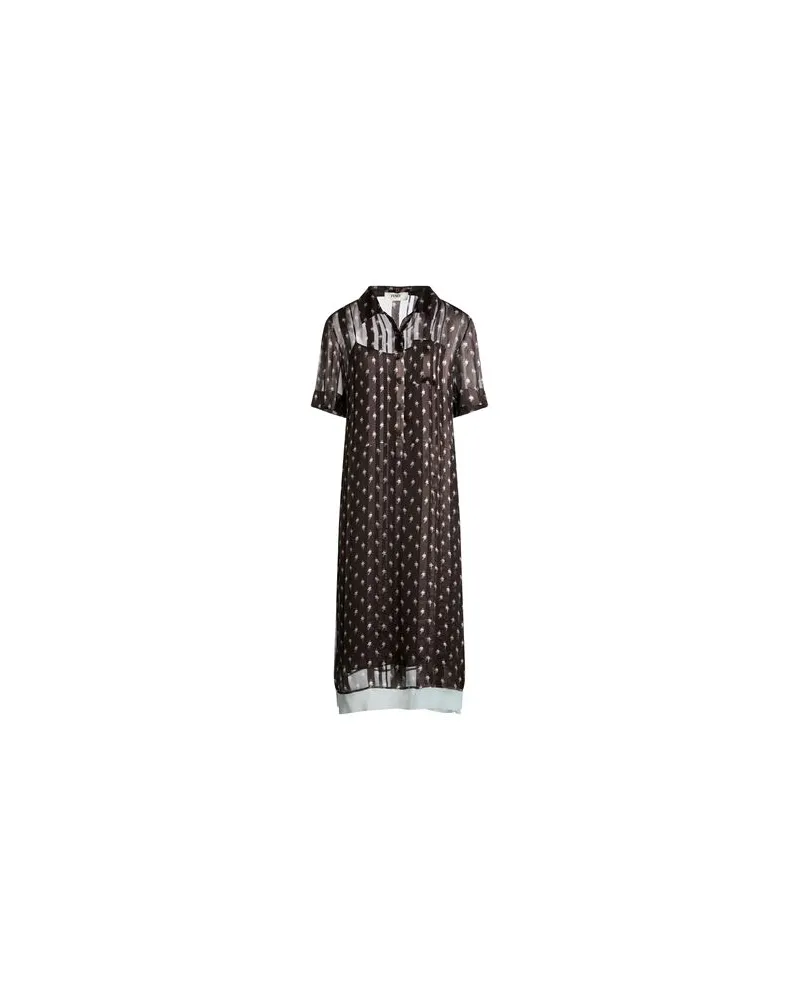 Fendi KLEIDER - Midi-Kleiderauf YOOX.COM Dunkelbraun