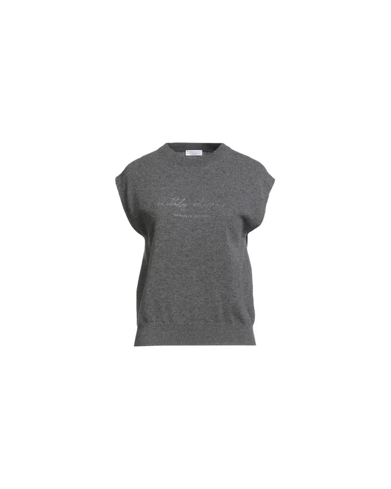 Brunello Cucinelli STRICKWAREN - Pulloverauf YOOX.COM Braungrau