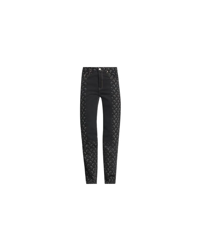 Marine Serre HOSEN & RÖCKE - Jeanshosenauf YOOX.COM Schwarz