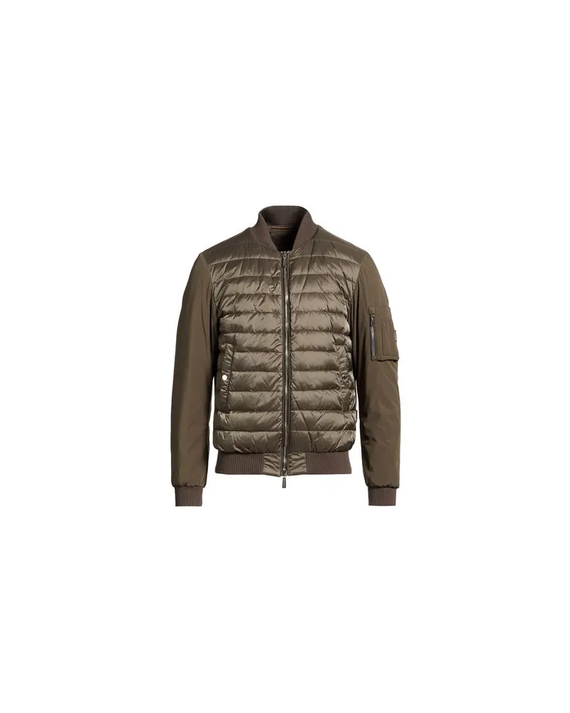 MOORER JACKEN & MÄNTEL - Pufferjacken & Daunenjackenauf YOOX.COM Militärgrün