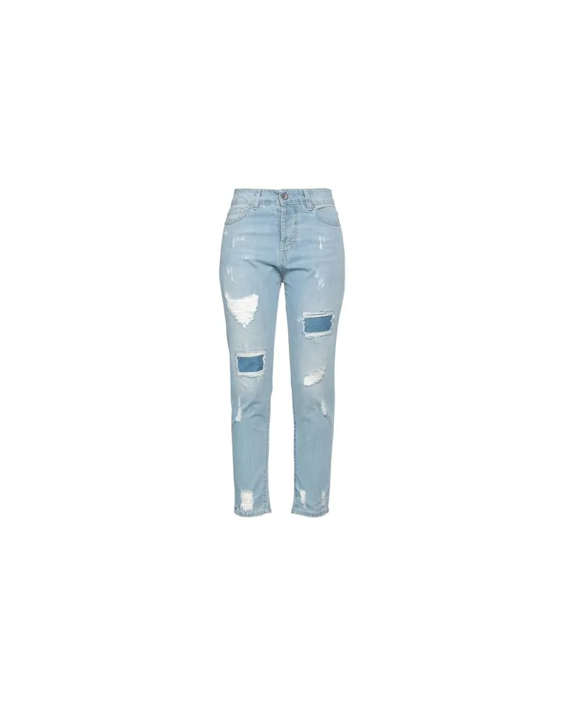 Brand Unique HOSEN & RÖCKE - Jeanshosenauf YOOX.COM Blau