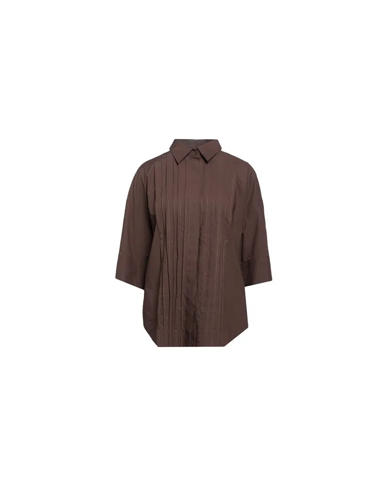 P.A.R.O.S.H. P.A.R.O H. - TOPS - Hemdenauf YOOX.COM Dunkelbraun