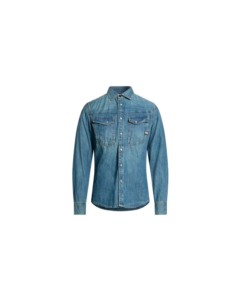 G-STAR RAW TOPS - Jeanshemdenauf YOOX.COM Blau