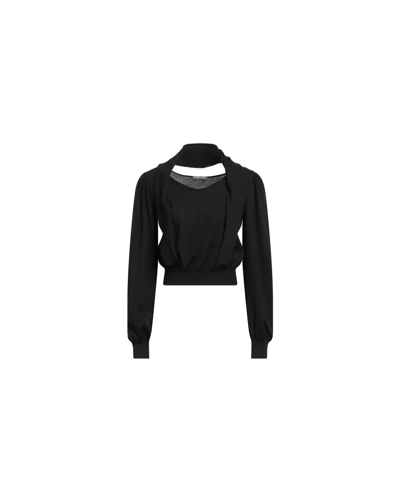 Alberta Ferretti STRICKWAREN - Pulloverauf YOOX.COM Schwarz