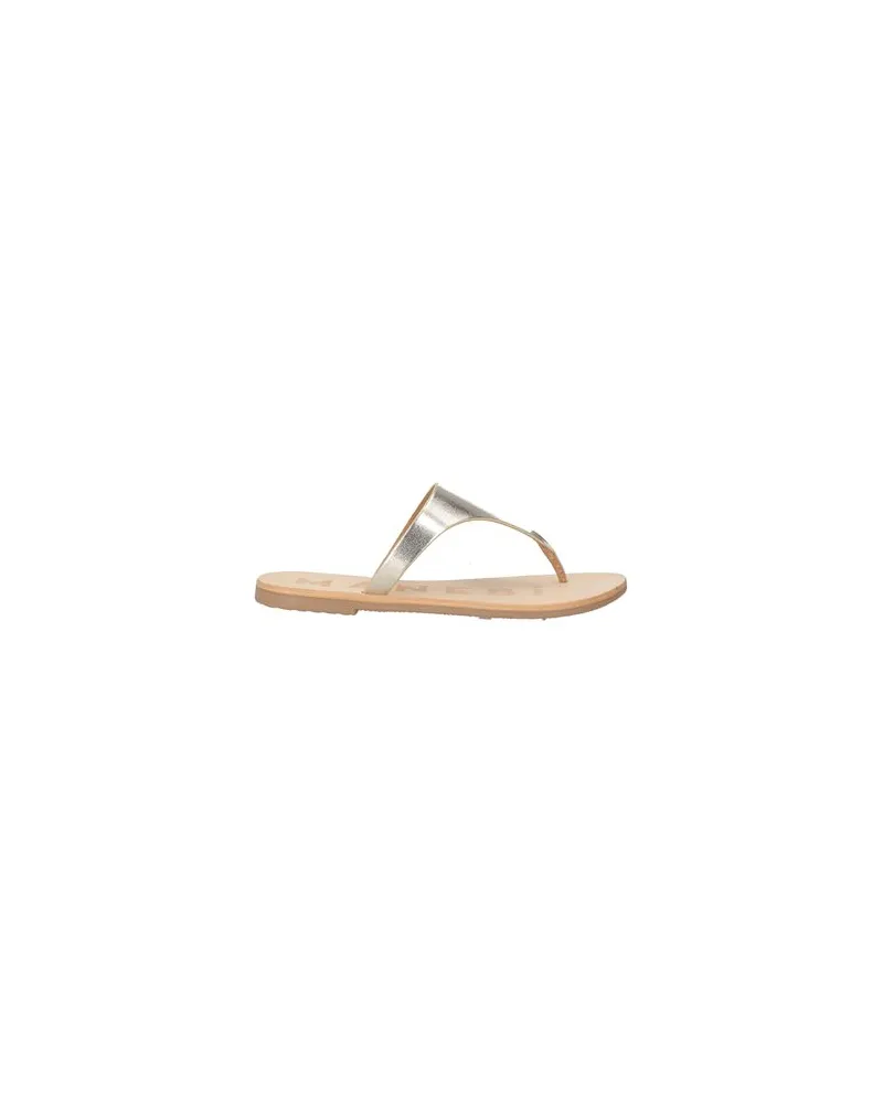 Manebí SCHUHE - Zehentrennerauf YOOX.COM Platin