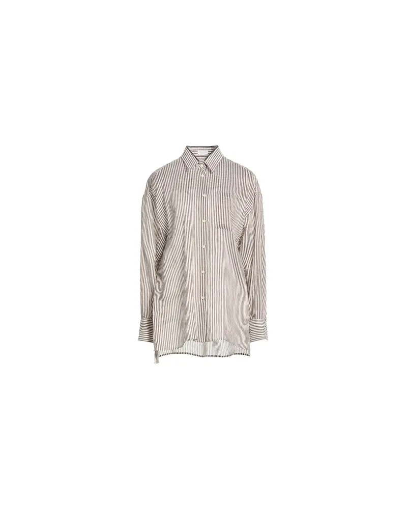 Brunello Cucinelli TOPS - Hemdenauf YOOX.COM Dunkelbraun