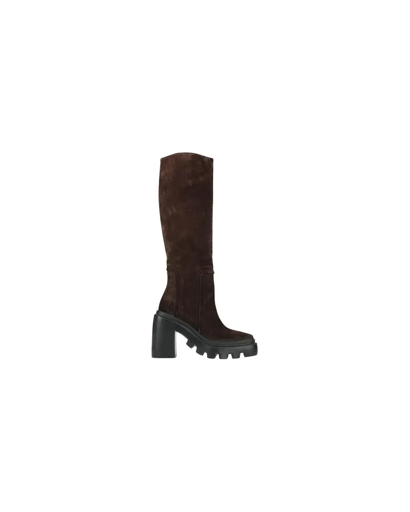 Vic Matié SCHUHE - Stiefelauf YOOX.COM Dunkelbraun