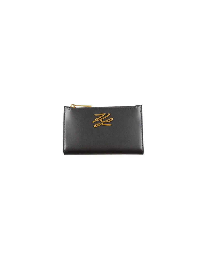 Karl Lagerfeld Kleinlederwaren - Brieftaschenauf YOOX.COM Schwarz