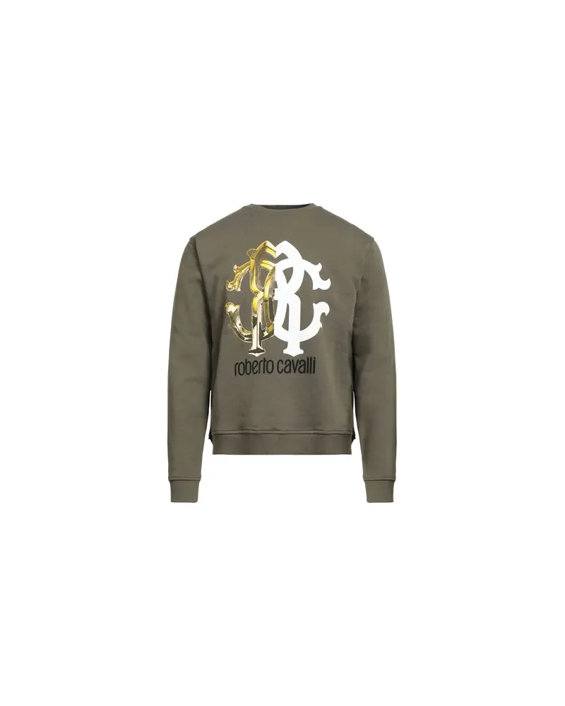 Roberto Cavalli TOPS - Sweatshirtsauf YOOX.COM Militärgrün