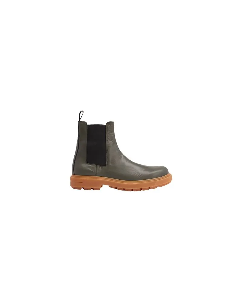 8 by Yoox RUBBER LEATHER CHELSEA BOOT  - SCHUHE - Stiefelettenauf YOOX.COM Dunkelgrün