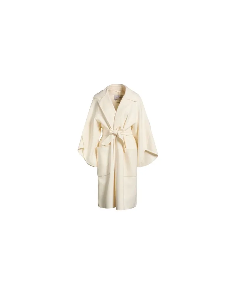 Max Mara JACKEN & MÄNTEL - Mäntelauf YOOX.COM Cremeweiß
