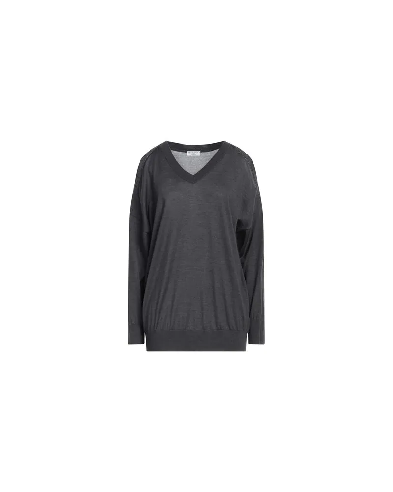 Brunello Cucinelli STRICKWAREN - Pulloverauf YOOX.COM Braungrau