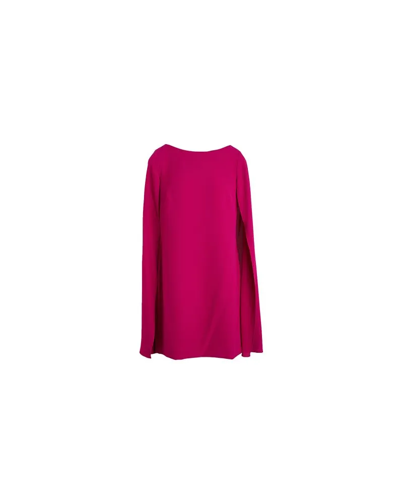 Ralph Lauren CAPE GEORGETTE COCKTAIL DRESS  - KLEIDER - Mini-Kleiderauf YOOX.COM Magenta