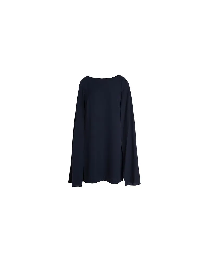 Ralph Lauren CAPE GEORGETTE COCKTAIL DRESS  - KLEIDER - Mini-Kleiderauf YOOX.COM Nachtblau