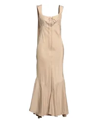 SPORTMAX Maxi-Kleid Beige