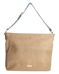 Borbonese Schultertasche Beige