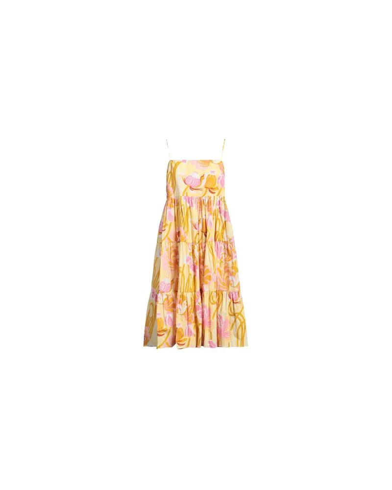 Emporio Sirenuse KLEIDER - Midi-Kleiderauf YOOX.COM Gelb