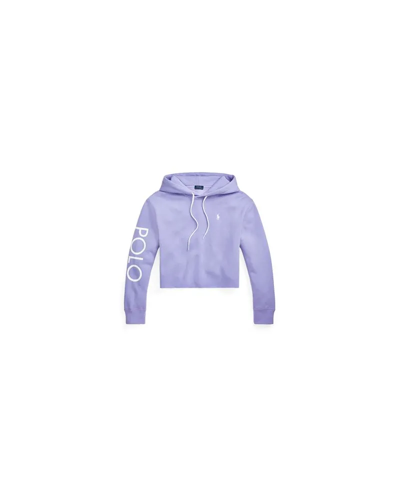 Ralph Lauren LOGO FLEECE CROPPED HOODIE   - TOPS - Sweatshirtsauf YOOX.COM Lila