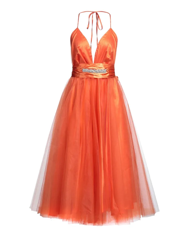 Twenty Four Haitch Midi-Kleid Orange