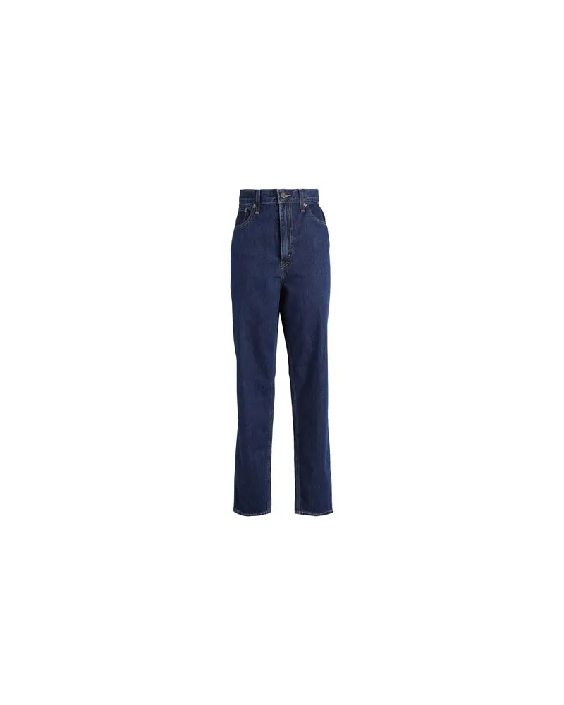Levi's 80S MOM JEAN DARK INDIGO - FLAT FINISH  - HOSEN & RÖCKE - Jeanshosenauf YOOX.COM Blau