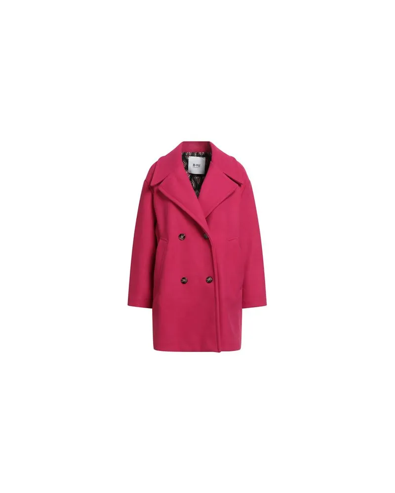B.yu JACKEN & MÄNTEL - Mäntelauf YOOX.COM Fuchsia