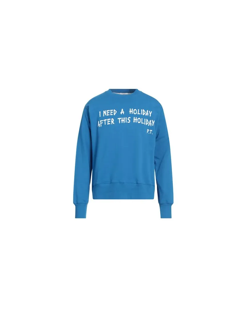 Paolo Pecora Milano TOPS - Sweatshirtsauf YOOX.COM Azurblau