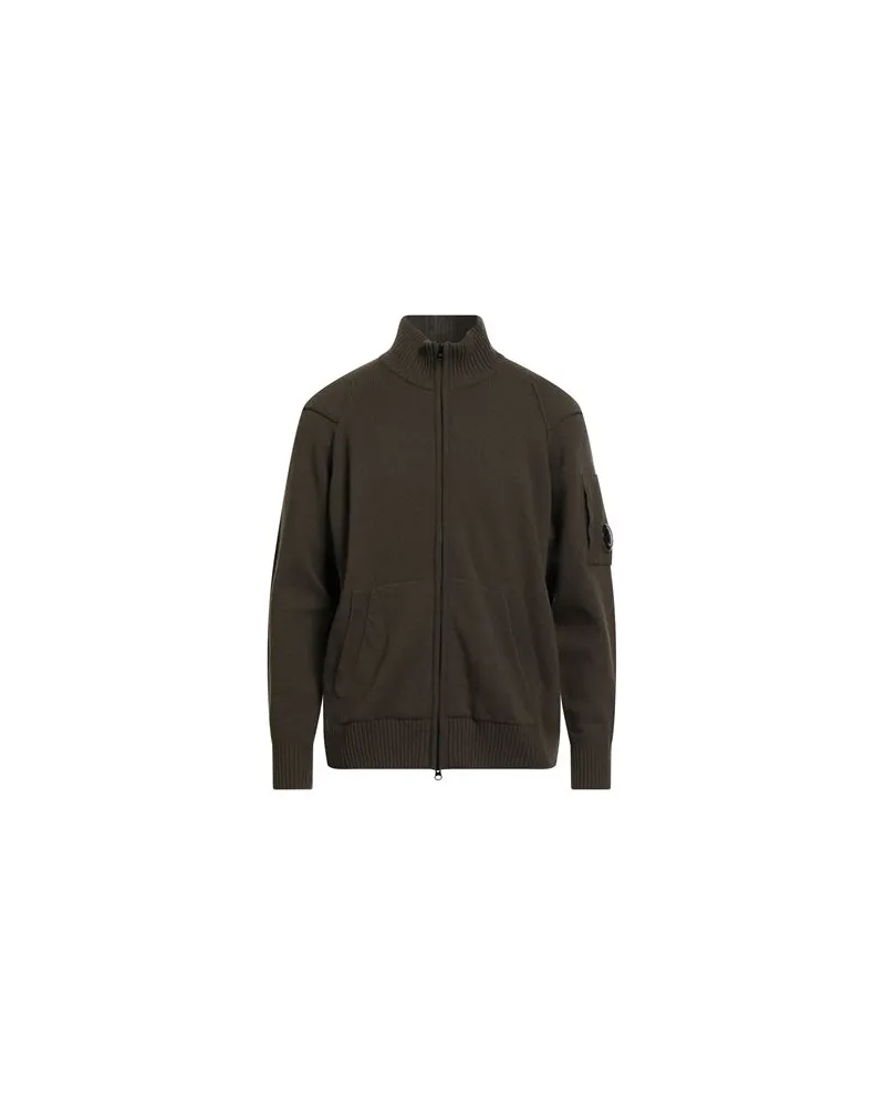 C.P. Company STRICKWAREN - Strickjackenauf YOOX.COM Militärgrün