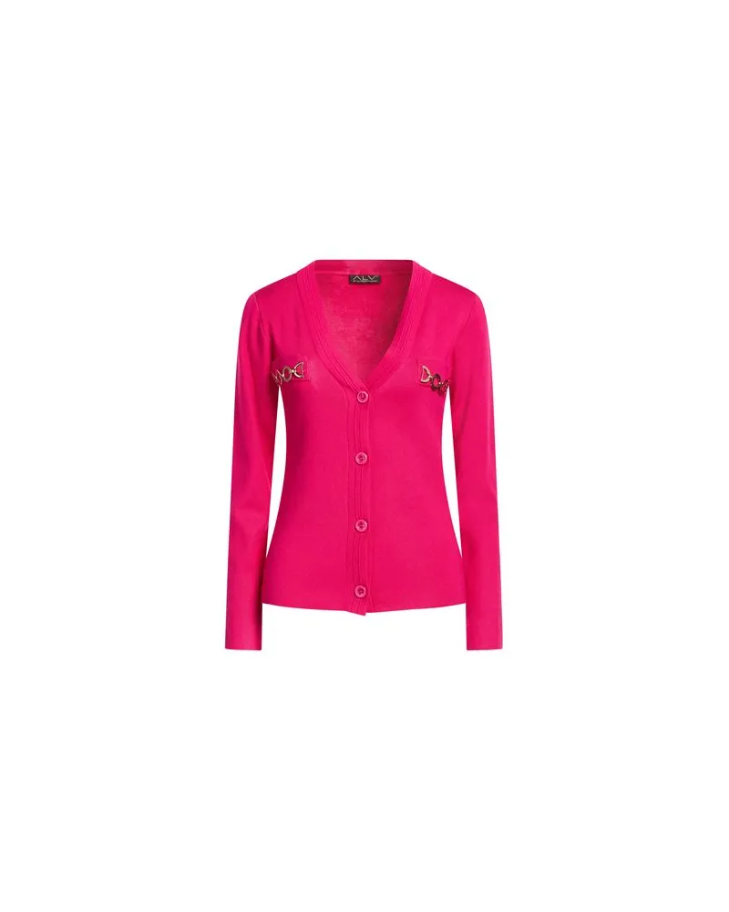 Alviero Martini STRICKWAREN - Strickjackenauf YOOX.COM Fuchsia