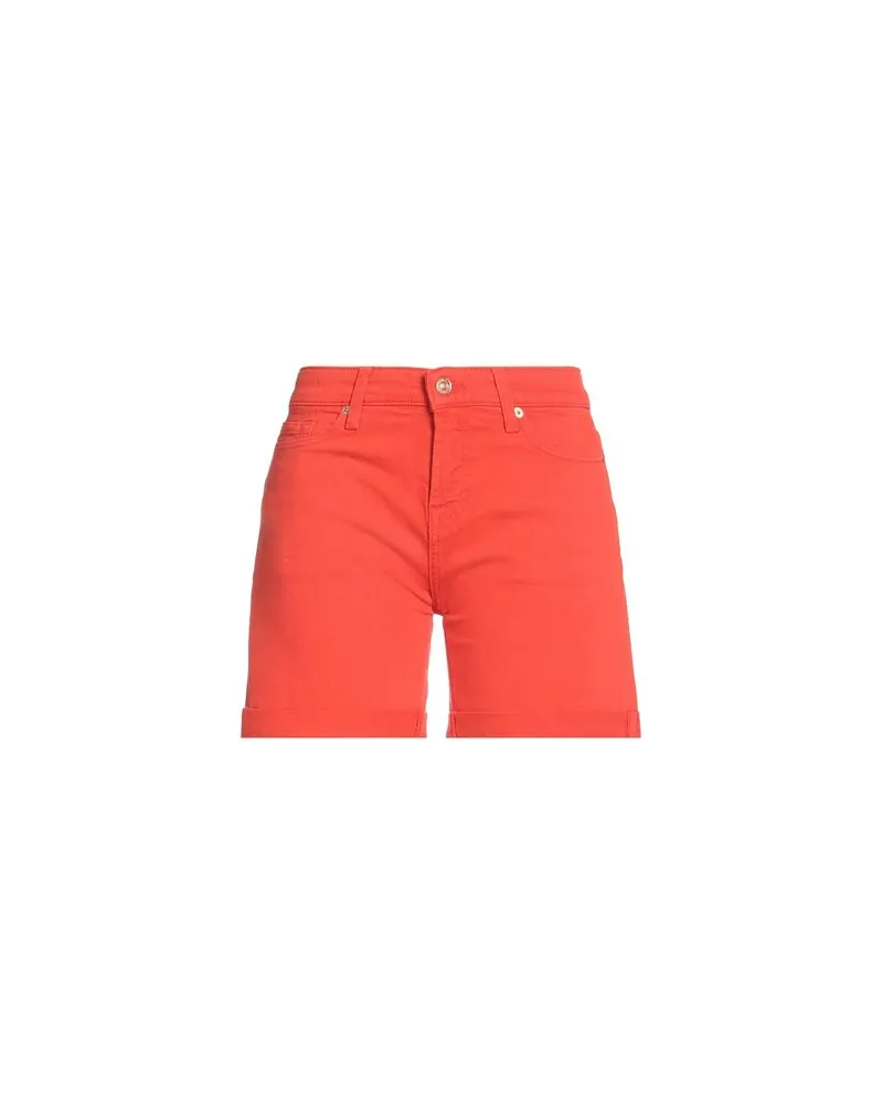 7 for all mankind HOSEN & RÖCKE - Jeansshortsauf YOOX.COM Rot