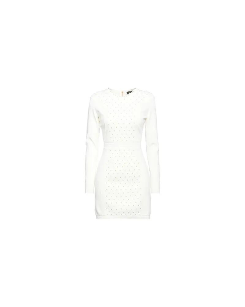 Elisabetta Franchi KLEIDER - Mini-Kleiderauf YOOX.COM Weiß