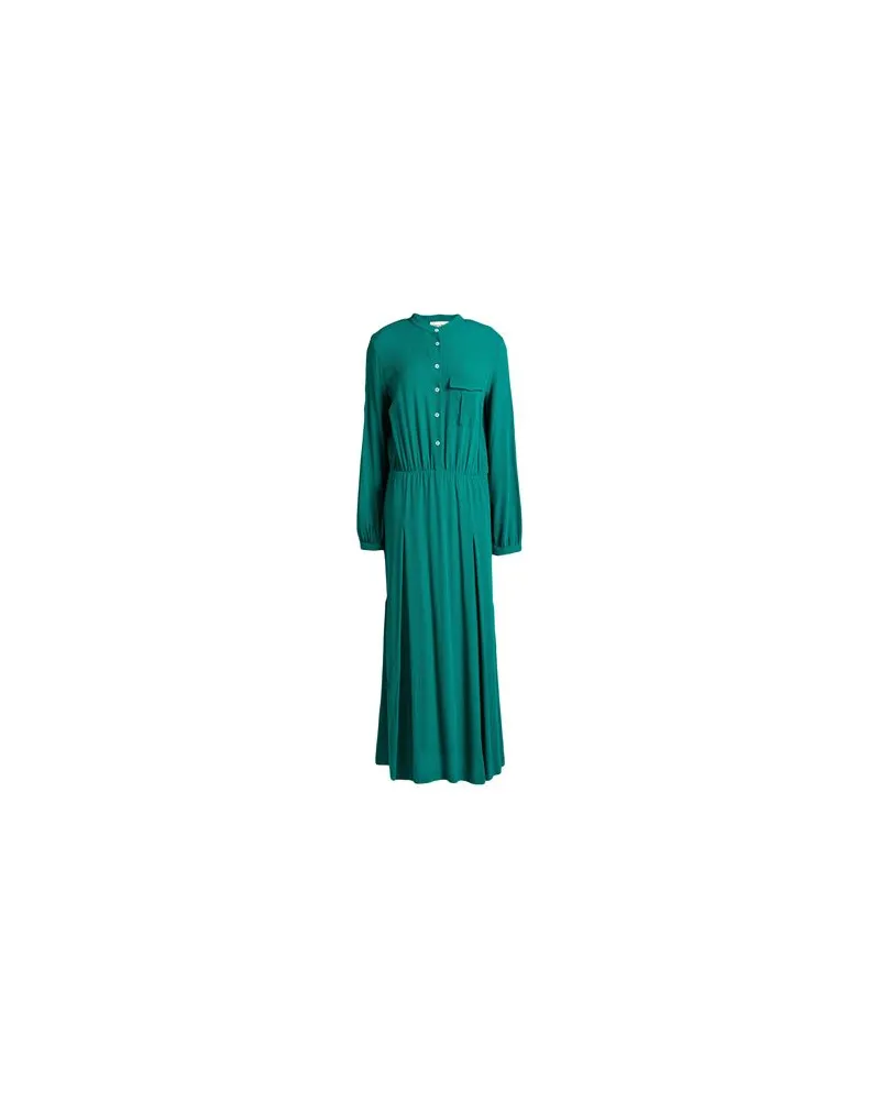 Semicouture KLEIDER - Maxi-Kleiderauf YOOX.COM Smaragdgrün