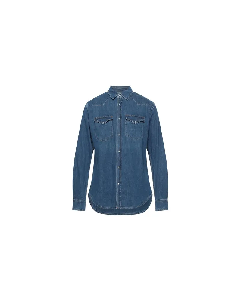 Re-HasH TOPS - Jeanshemdenauf YOOX.COM Blau