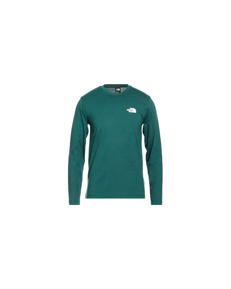 The North Face M L/S SIMPLE DOME TEE - TOPS - T-shirtsauf YOOX.COM Dunkelgrün