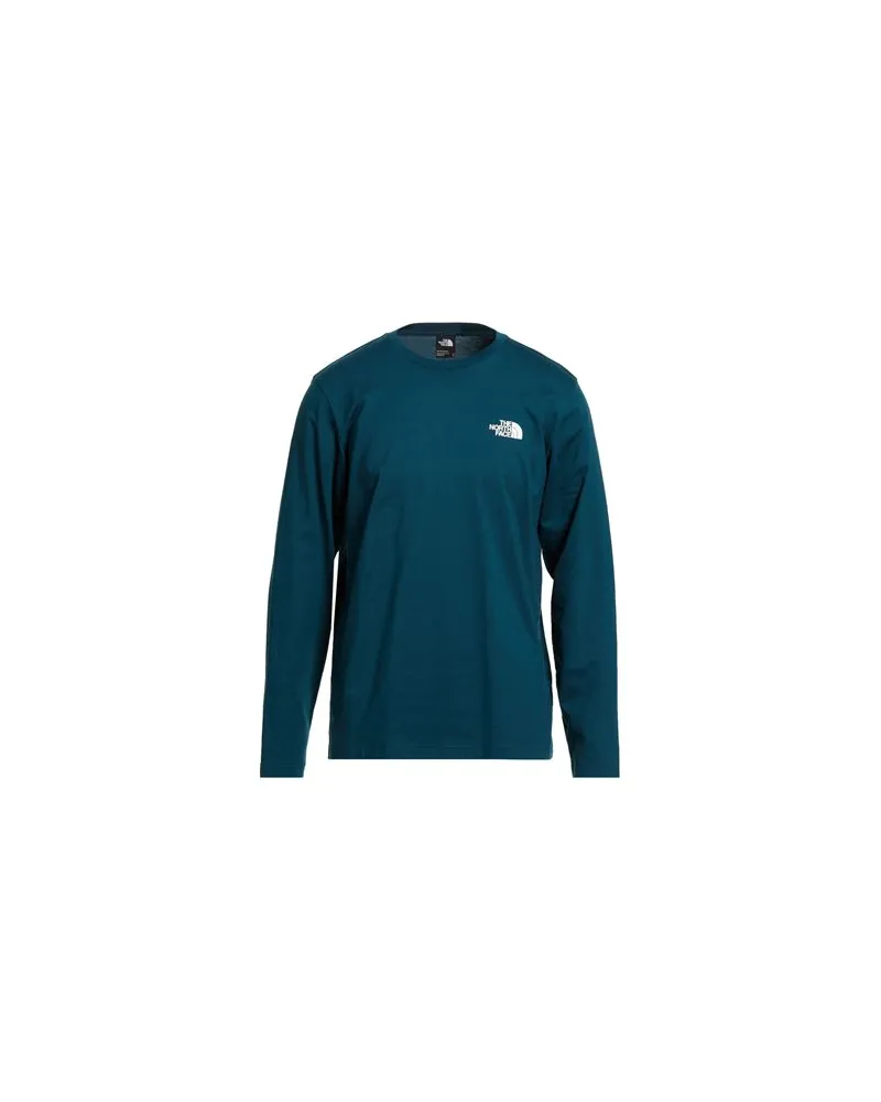 The North Face M L/S SIMPLE DOME TEE - TOPS - T-shirtsauf YOOX.COM Aquamarin