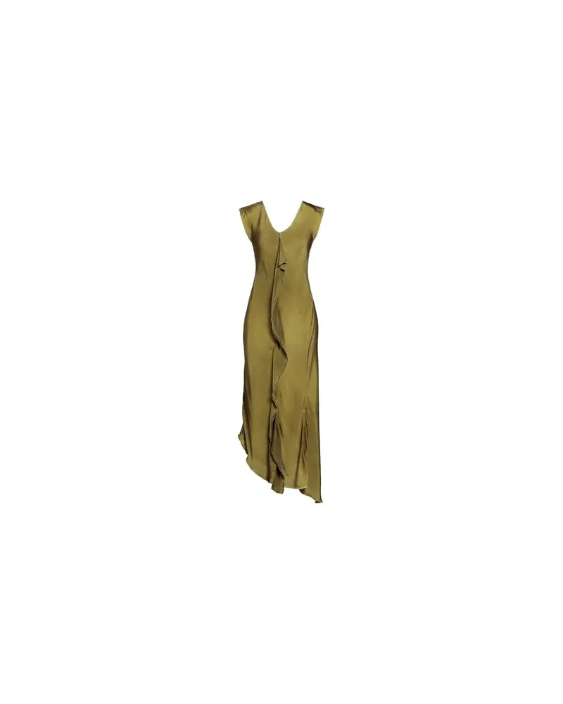 HIGH KLEIDER - Maxi-Kleiderauf YOOX.COM Militärgrün