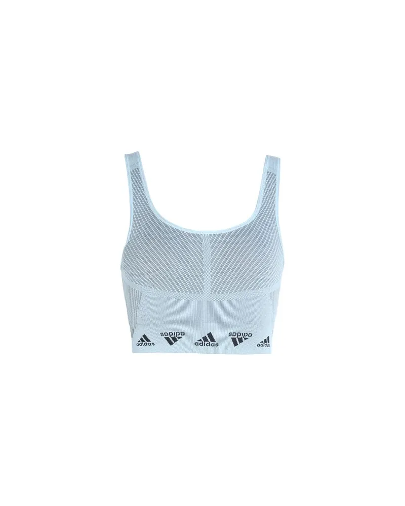 adidas AEROKNIT BRA  - AEROKNIT BRA - TOPS - Topsauf YOOX.COM Himmelblau