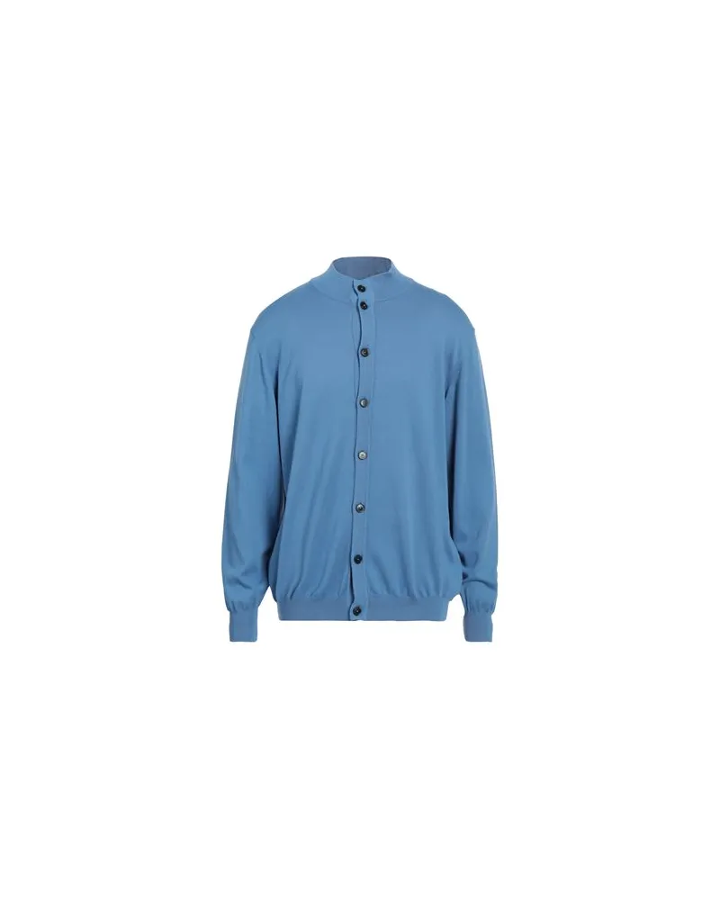 Heritage STRICKWAREN - Strickjackenauf YOOX.COM Azurblau