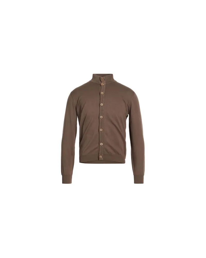 Heritage STRICKWAREN - Strickjackenauf YOOX.COM Dunkelbraun