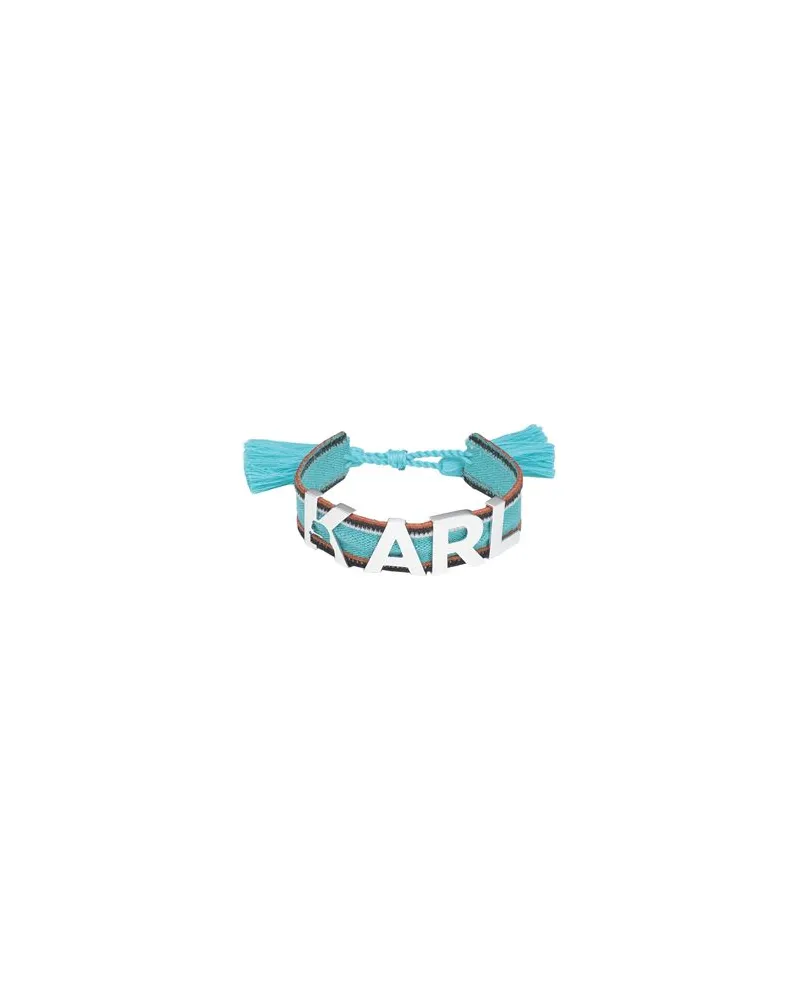 Karl Lagerfeld K/WOVEN METAL LOGO BRACELET 7  - SCHMUCK und UHREN - Armbänderauf YOOX.COM Tūrkis