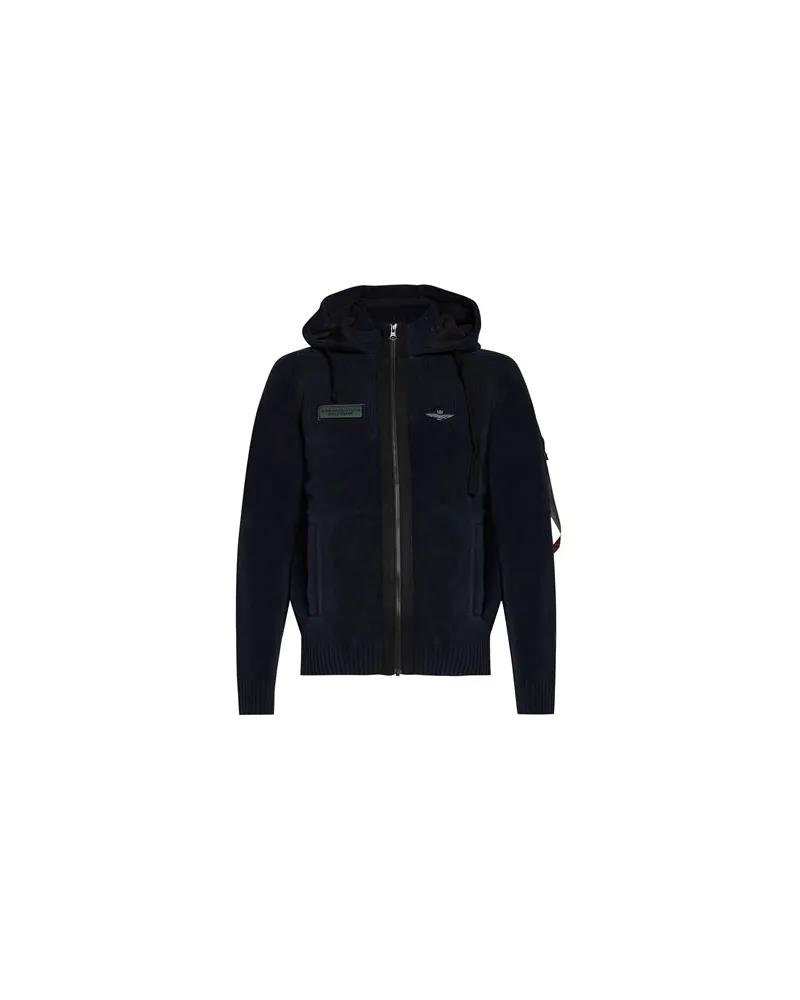 Aeronautica Militare STRICKWAREN - Strickjackenauf YOOX.COM Nachtblau